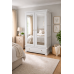 HADRIAN SOLID PINE 1 DRAWER DOUBLE MIRRORED WARDROBE