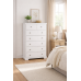 HADRIAN SOLID PINE 3 PIECE BEDROOM SET IN WHITE