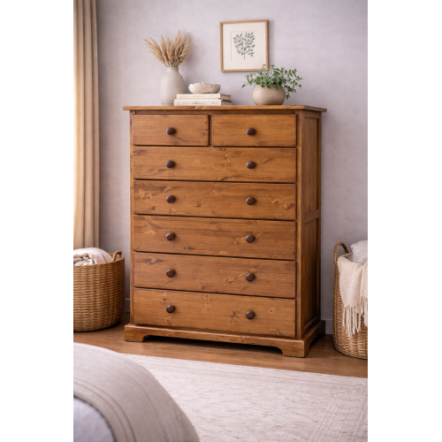 HADRIAN SOLID PINE 2+5 CHEST OF DRAWERS HADRIAN SOLID PINE 2+5 CHEST OF DRAWERS