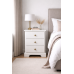 HADRIAN SOLID PINE 3 PIECE BEDROOM SET IN WHITE