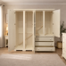 HADRIAN SOLID PINE 4 DOOR 3 DRAWER QUAD WARDROBE IN IVORY HADRIAN SOLID PINE 4 DOOR 3 DRAWER QUAD WARDROBE IN IVORY