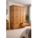 HADRIAN SOLID PINE 4 DOOR 4 DRAWER WARDROBE WITH TOPBOX IN LIGHT OAK WAX HADRIAN SOLID PINE 4 DOOR 4 DRAWER WARDROBE WITH TOPBOX IN LIGHT OAK WAX