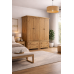HADRIAN SOLID PINE 4 DRAWER AND 4 DOOR WARDROBE IN LIGHT OAK WAX HADRIAN SOLID PINE 4 DRAWER AND 4 DOOR WARDROBE IN LIGHT OAK WAX