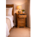 HADRIAN SOLID PINE 4 DRAWER BEDSIDE CABINET IN MEDIUM OAK
