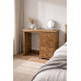 HADRIAN SOLID PINE 4 DRAWER DRESSING TABLE IN KENILWORTH OAK POLISHED