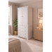 HADRIAN SOLID PINE 3 PIECE BEDROOM SET IN WHITE