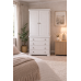HADRIAN SOLID PINE 3 PIECE BEDROOM SET IN WHITE