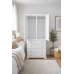 HADRIAN SOLID PINE 3 PIECE BEDROOM SET IN WHITE