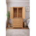 HADRIAN SOLID PINE 2 DOOR 4 DRAWER WARDROBE