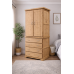 HADRIAN SOLID PINE 2 DOOR 4 DRAWER WARDROBE