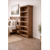 HADRIAN SOLID PINE 4 SHELVED BOOKCASE MEDIUM OAK WAX