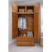 HADRIAN SOLID PINE 2 DRAWER DOUBLE MIRRORED WARDROBE WITH TOPBOX HADRIAN SOLID PINE 2 DRAWER DOUBLE MIRRORED WARDROBE WITH TOPBOX
