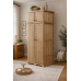 HADRIAN SOLID PINE 2 DOOR FULL HANGING WARDROBE WITH TOPBOX