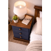 GALLUS 3 DRAWER BEDSIDE IN DARK BLUE
