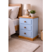 GALLUS 3 DRAWER BEDSIDE IN SKY BLUE