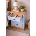 GALLUS 3 DRAWER BEDSIDE IN SKY BLUE