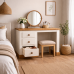GALLUS 3 DRAWER DRESSING TABLE
