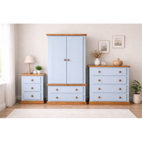 GALLUS 3 PIECE BEDROOM SET SKY BLUE GALLUS 3 PIECE BEDROOM SET SKY BLUE