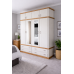 GALLUS 4 DOOR 4 DRAWER DOUBLE MIRRORED WARDROBE WITH TOPBOX GALLUS 4 DOOR 4 DRAWER DOUBLE MIRRORED WARDROBE WITH TOPBOX