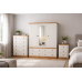 GALLUS 3 PIECE TRIPLE MIRRORED BEDROOM SET - CENTRE MIRRORED