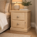 NUMERIAN SOLID PINE 2 DRAWER BEDSIDE NATURAL NUMERIAN SOLID PINE 2 DRAWER BEDSIDE NATURAL