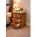 NUMERIAN SOLID PINE 3 DRAWER BEDSIDE