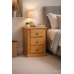 NUMERIAN SOLID PINE 3 DRAWER BEDSIDE