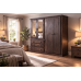 NUMERIAN PINE QUAD 4 DOOR 3 DRAWER MIRRORED WARDROBE