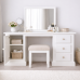 NUMERIAN SOLID PINE 3 DRAWER + 1 DOOR DRESSING TABLE