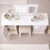 NUMERIAN SOLID PINE 3 DRAWER + 1 DOOR DRESSING TABLE