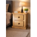 NUMERIAN SOLID PINE 2 DRAWER BEDSIDE