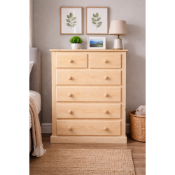 NUMERIAN SOLID PINE 2+4 DRAWER CHEST