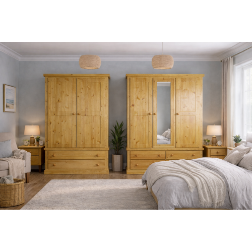 NUMERIAN PINE GENTS & TRIPLE 2 PIECE BEDROOM SET