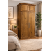 NUMERIAN PINE LADIES SHELVED WARDROBE WITH TOPBOX