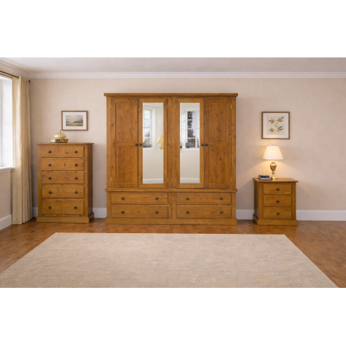 NUMERIAN PINE QUAD 3 PIECE BEDROOM SET