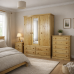 NUMERIAN PINE TRIPLE MIRRORED 3 PIECE BEDROOM SET NUMERIAN PINE TRIPLE MIRRORED 3 PIECE BEDROOM SET
