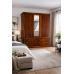 NUMERIAN PINE TRIPLE 4 DRAWER MIRRORED WARDROBE NUMERIAN PINE TRIPLE 4 DRAWER MIRRORED WARDROBE
