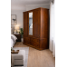 NUMERIAN PINE TRIPLE 4 DRAWER MIRRORED WARDROBE NUMERIAN PINE TRIPLE 4 DRAWER MIRRORED WARDROBE