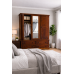 NUMERIAN PINE TRIPLE 4 DRAWER MIRRORED WARDROBE NUMERIAN PINE TRIPLE 4 DRAWER MIRRORED WARDROBE