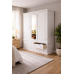 NUMERIAN PINE TRIPLE 4 DRAWER MIRRORED WARDROBE