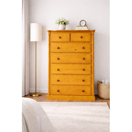 VALERIAN SOLID PINE  2 + 5 DRAWER CHEST