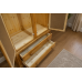 VALERIAN SOLID PINE 2 DRAWER DOUBLE MIRRORED WARDROBE
