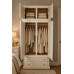 VALERIAN SOLID PINE 2 DRAWER DOUBLE MIRRORED WARDROBE WITH TOPBOX VALERIAN SOLID PINE 2 DRAWER DOUBLE MIRRORED WARDROBE WITH TOPBOX