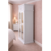 VALERIAN SOLID PINE 2 DOOR DOUBLE MIRRORED FULL HANGING WARDROBE WITH TOPBOX VALERIAN SOLID PINE 2 DOOR DOUBLE MIRRORED FULL HANGING WARDROBE WITH TOPBOX