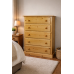 NUMERIAN SOLID PINE 5 DRAWER CHEST