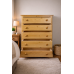 NUMERIAN SOLID PINE 5 DRAWER CHEST