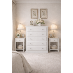 NUMERIAN SOLID PINE 5 DRAWER CHEST