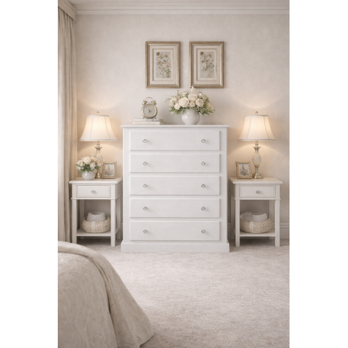 NUMERIAN SOLID PINE 5 DRAWER CHEST