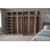 NUMERIAN SOLID PINE 6 DOOR FULL HANGING SHELVED WARDROBE WITH TOPBOX NUMERIAN SOLID PINE 6 DOOR FULL HANGING SHELVED WARDROBE WITH TOPBOX