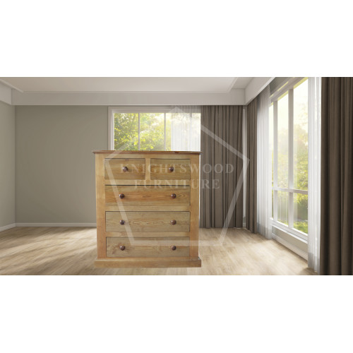 AUGUSTUS SOLID PINE 2+3 DRAWER CHEST